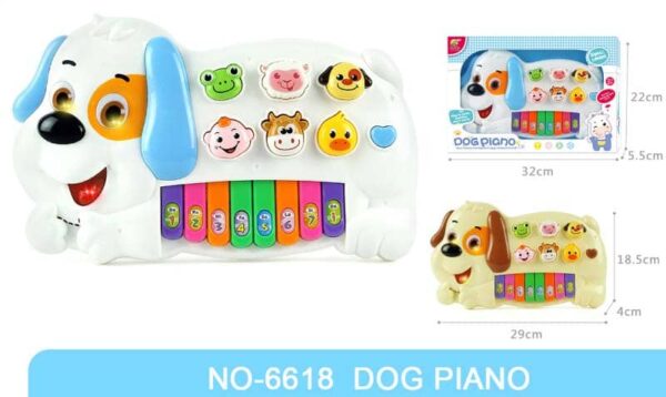 Piano Chien Musical Coloré