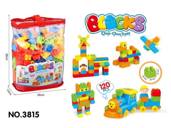Blocks Train Construction Coloré Enfant