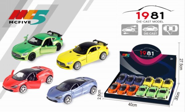 Voitures Miniatures MC Five Colorées