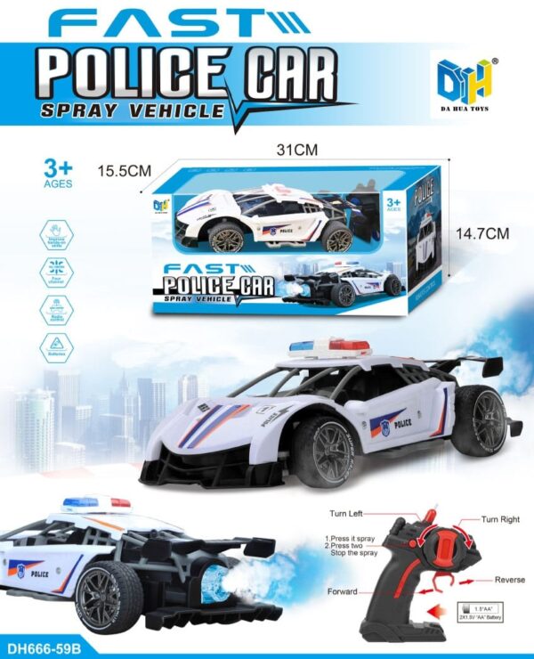 Voiture de Police Rapide Pulvérisatrice