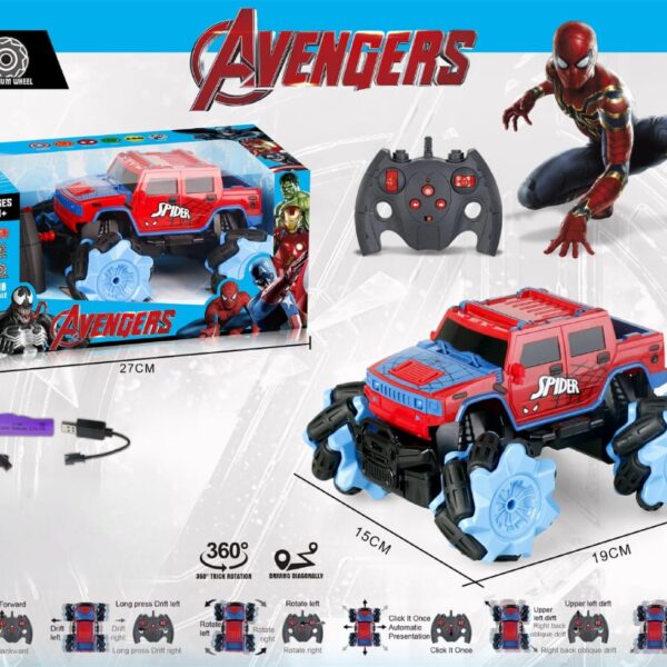 Voiture Télécommandée Avengers Spider