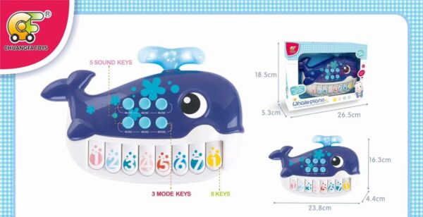Piano Baleine Musical Interactif