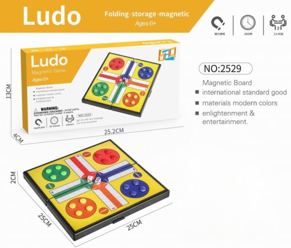 Jeu magnétique Ludo pour enfants