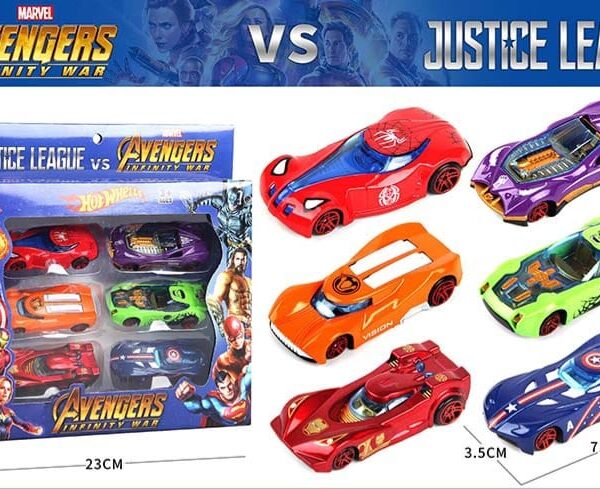 Voitures Avengers et Justice League