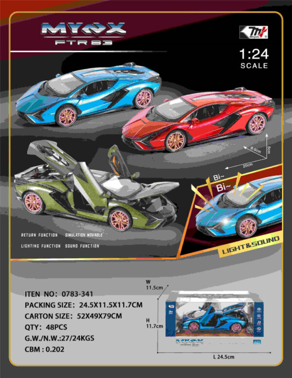 Voitures MYNX FTR63 lumière son