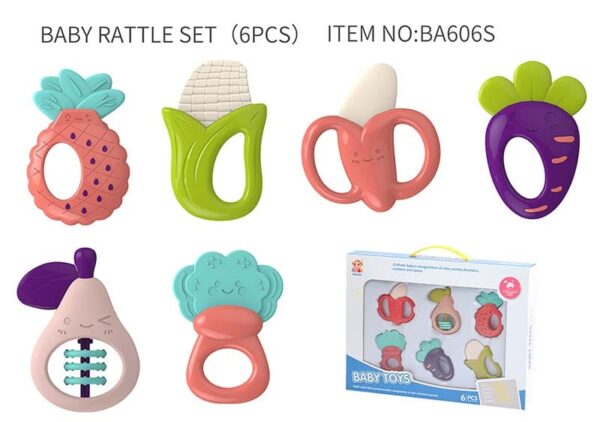 Ensemble Hochets Bébé Colorés