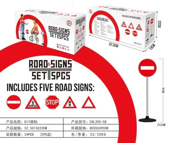 Kit apprentissage panneaux routiers