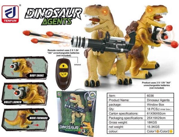 Dinosaure Agents Lanceur de Missiles