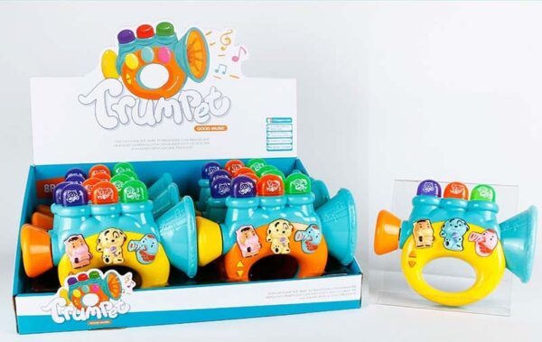 Trompette musicale colorée pour enfants