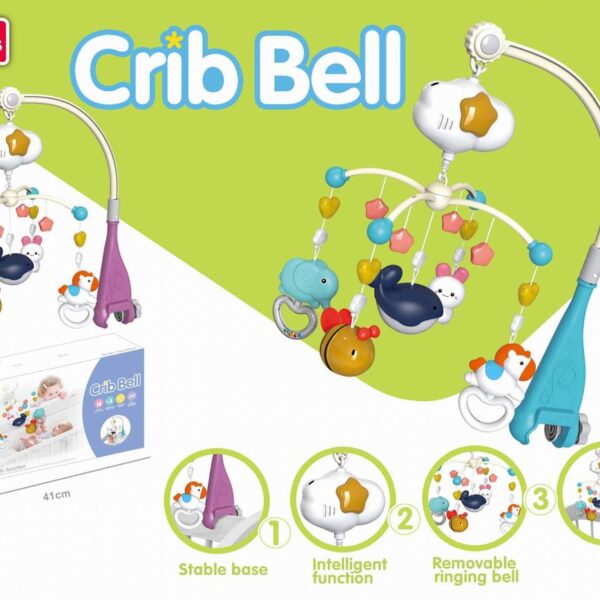 Mobile Manège musical Crib Bell bébé