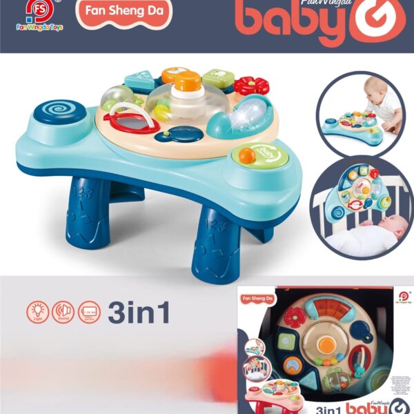 Table d'activités bébé 3 en 1