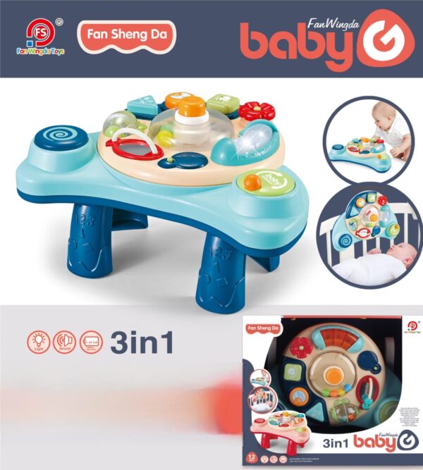 Table d'activités bébé 3 en 1