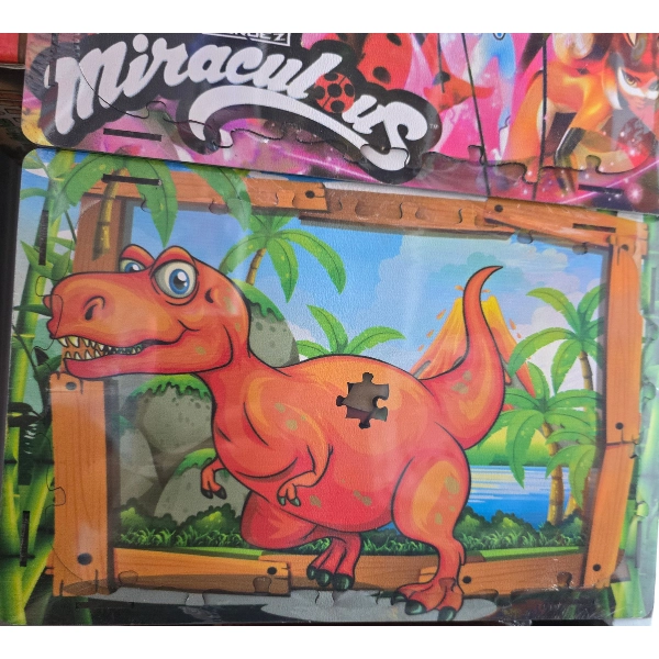 Miraculus Puzzle Dinosaure Coloré