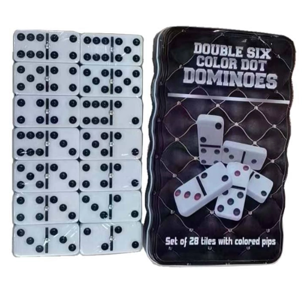Double Six Domino Coloré Famille