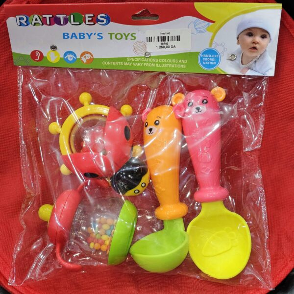 Set de jouets hochets colorés pour Bébé