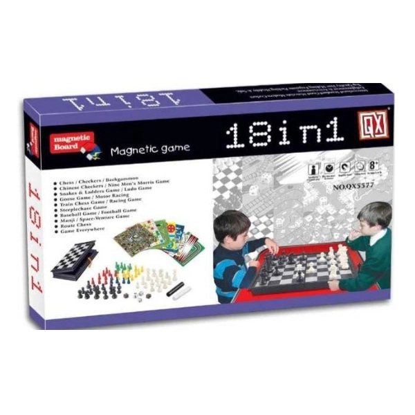 Jeu Magnétique Multijeux 18 en 1