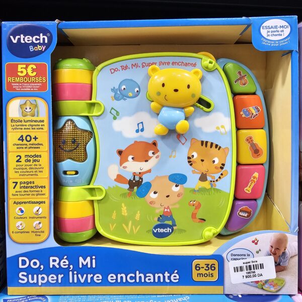 Livre interactif Do, Ré, Mi super livre enchanté Vtech