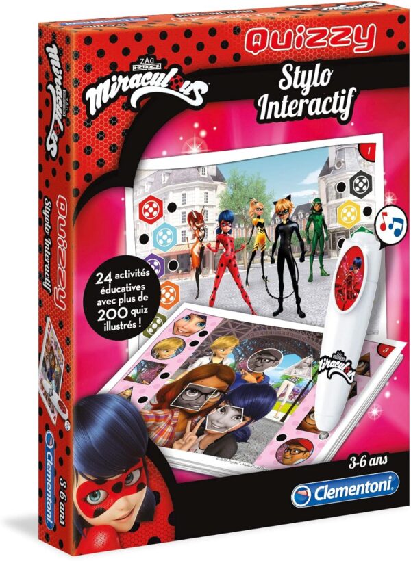 Quizzy - Miraculous - Jeu Educatif pour Enfants de 3 à 6 Ans